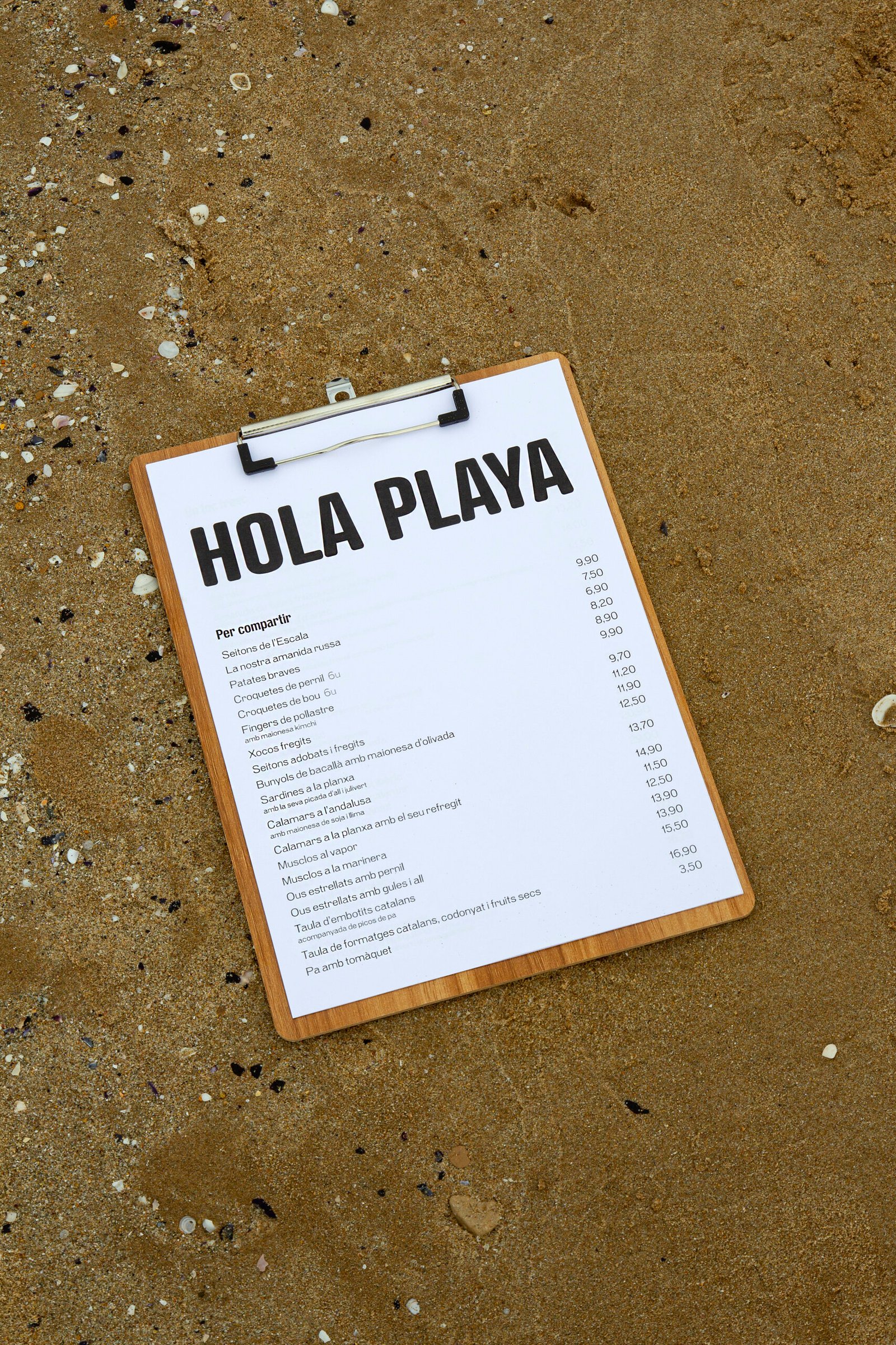Comida en la playa
