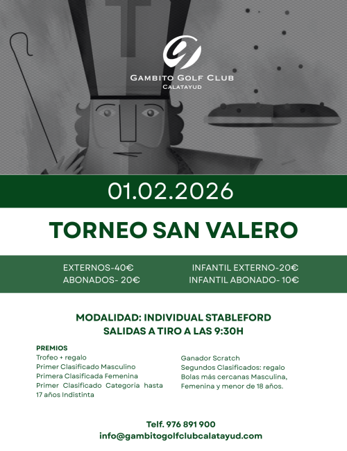 TORNEO SAN VALERO 2026